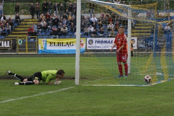 II liga: Olimpia Elbląg — Przebój Wolbrom 1:0. FILM!