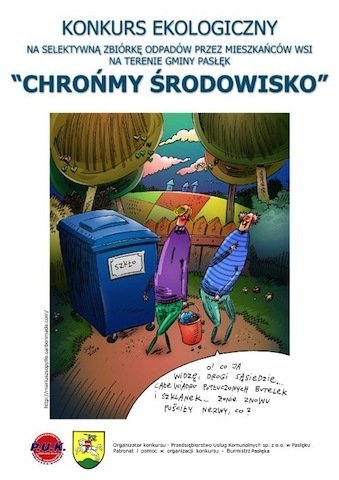 Chrońmy środowisko - konkurs ekologiczny w gminie Pasłęk   