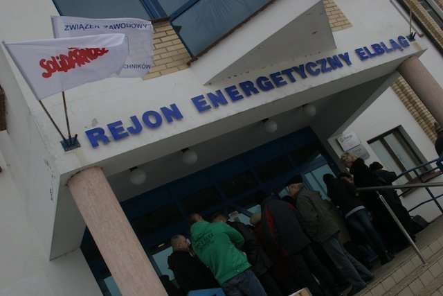 Strajk w Enerdze - pracownicy obawiają się zwolnień