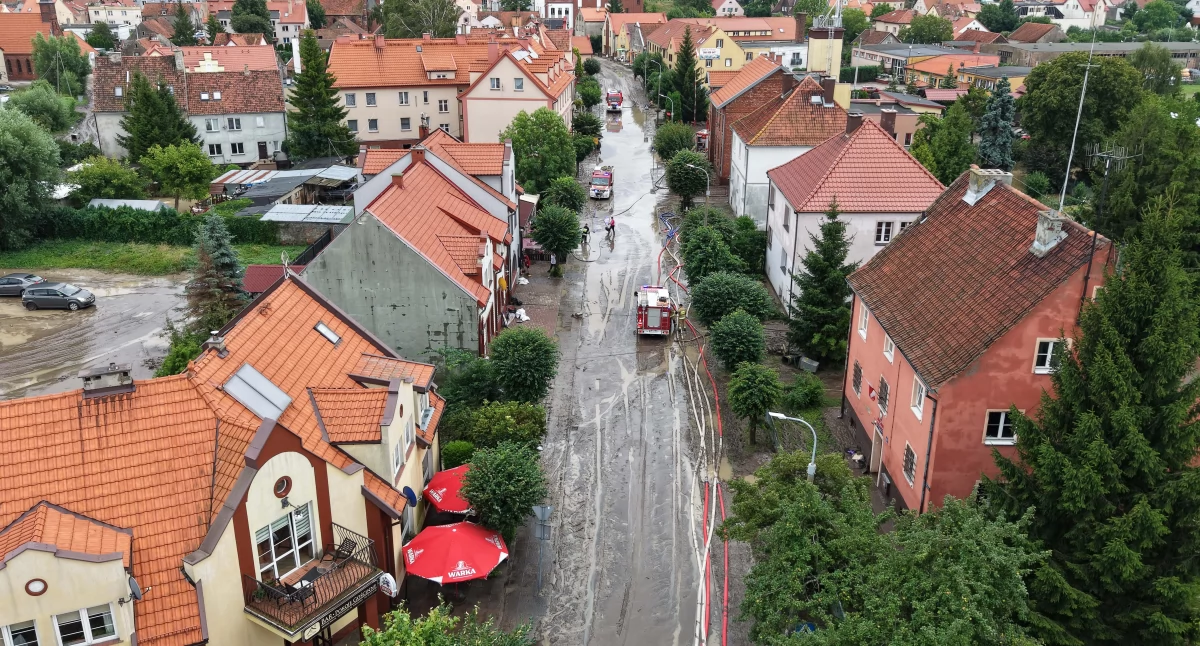 Tolkmicko i Suchacz po ulewie. Wojsko pomoże w sprzątaniu