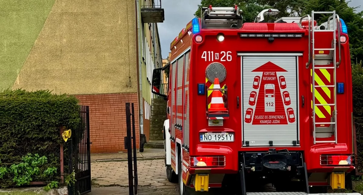 Pożar w szkole. W plecaku wybuchł telefon