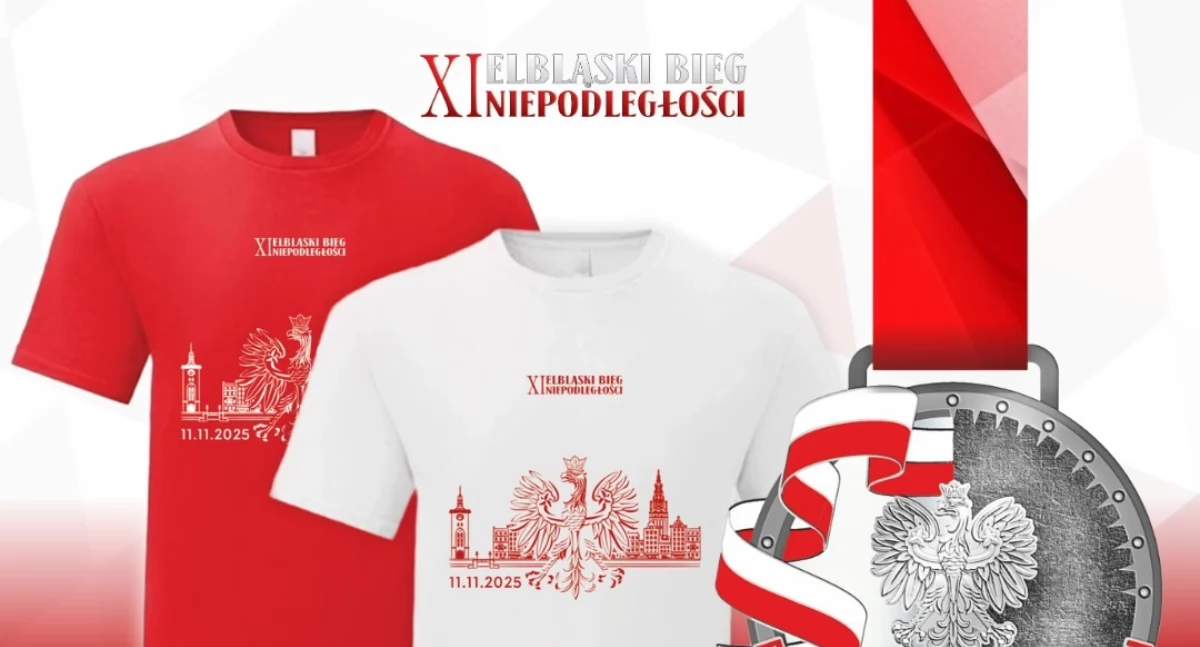 Unikatowa koszulka i medal Biegu Niepodległości