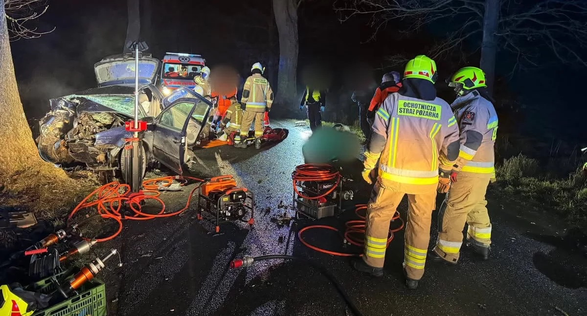 Tragiczny wypadek w Rejsytach. Dwie osoby nie żyją