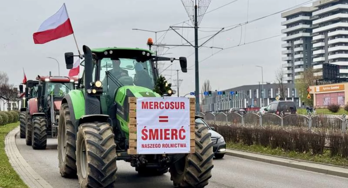 Rolnicy wyjadą na S7. Będą protestować przeciwko Mercosur
