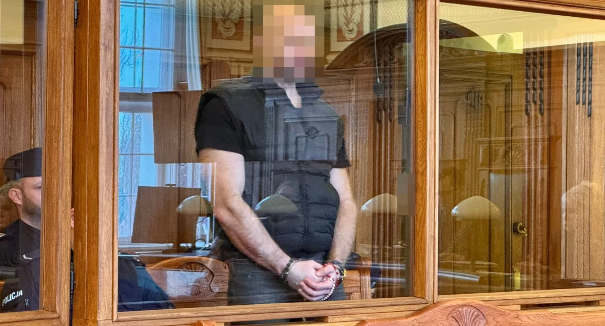 Oskarżony z różańcem w dłoniach