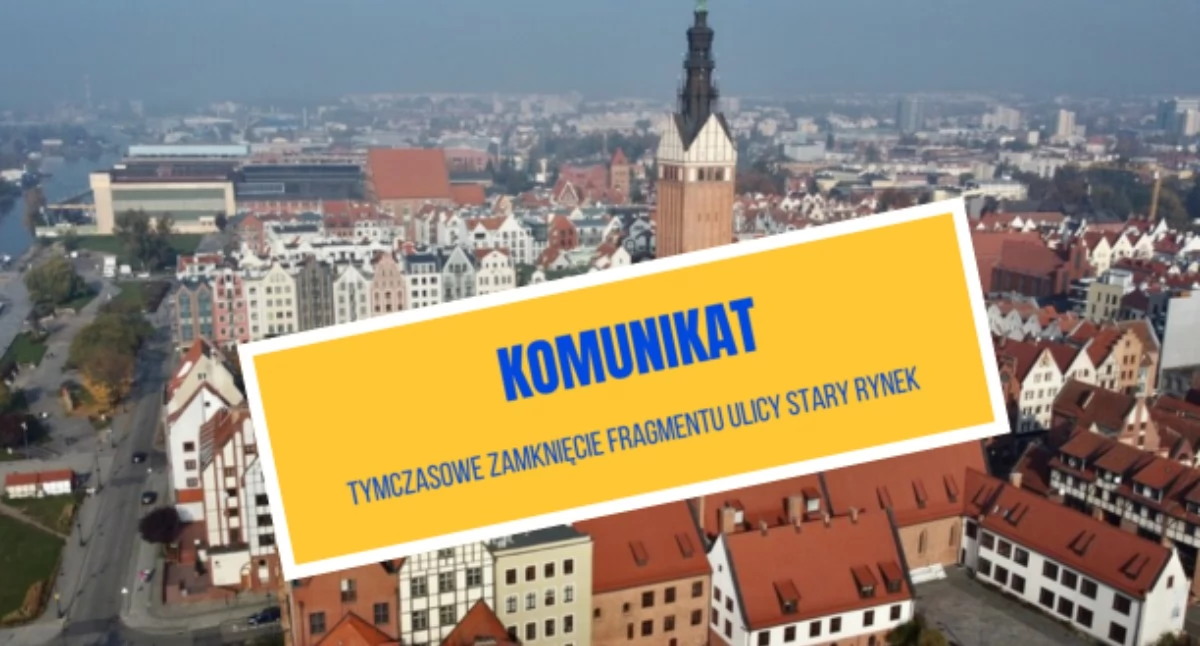 Ten fragment ul. Stary Rynek będzie zamknięty