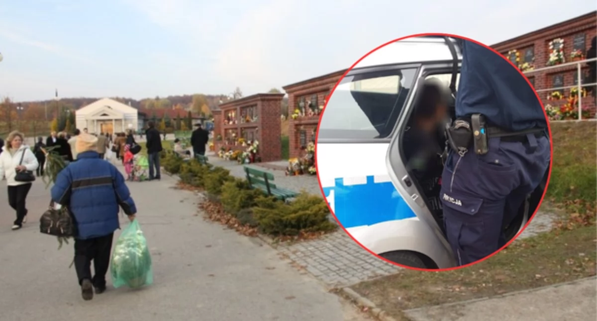 Złapany na cmentarzu na gorącym uczynku. To nie był pierwszy raz