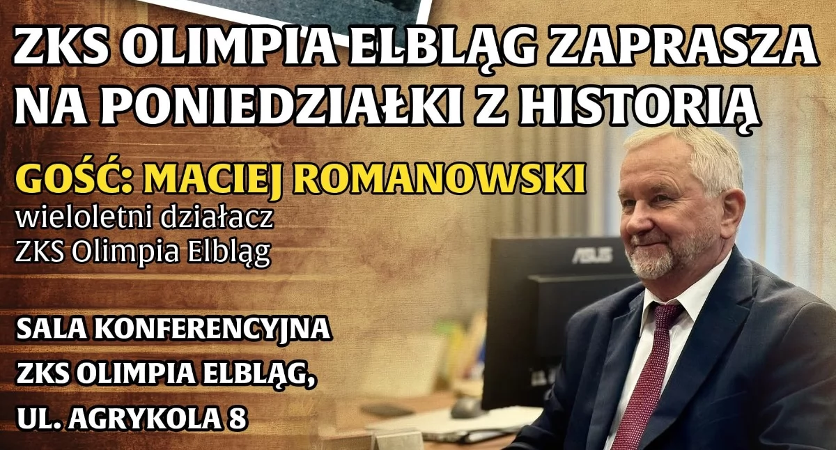 Poniedziałki z historią. Olimpia Elbląg zaprasza