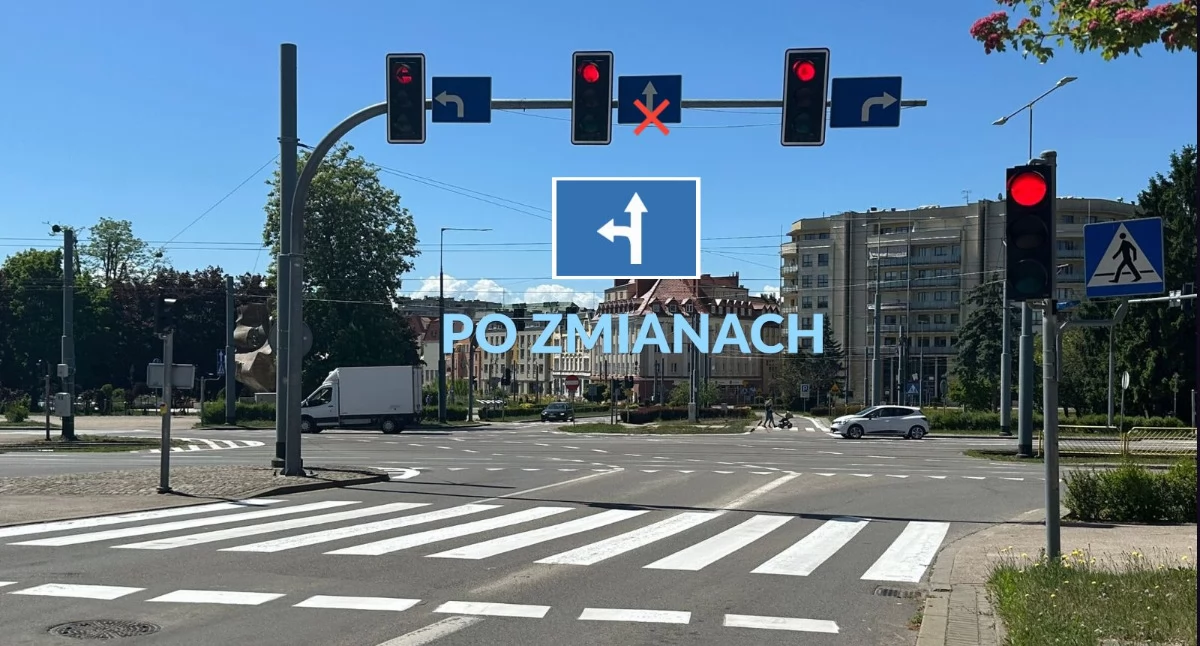 Zmiany na skrzyżowaniu Traugutta i Grota-Roweckiego
