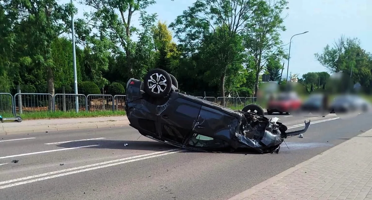 Dacia dachowała, Audi wypadło z jezdni