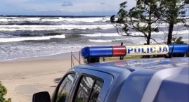 Sztorm na Mierzei Wiślanej. Na plaży w Krynicy Morsk&hellip;