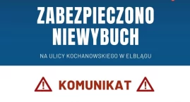 Na ul. Kochanowskiego znaleziono niewybuch