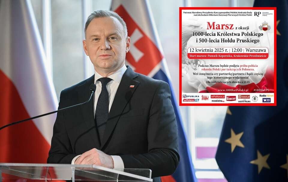1000-lecie Królestwa Polskiego. Prezydent Andrzej Duda objął honorowym patronatem całe obchody i marsz z tej okazji!