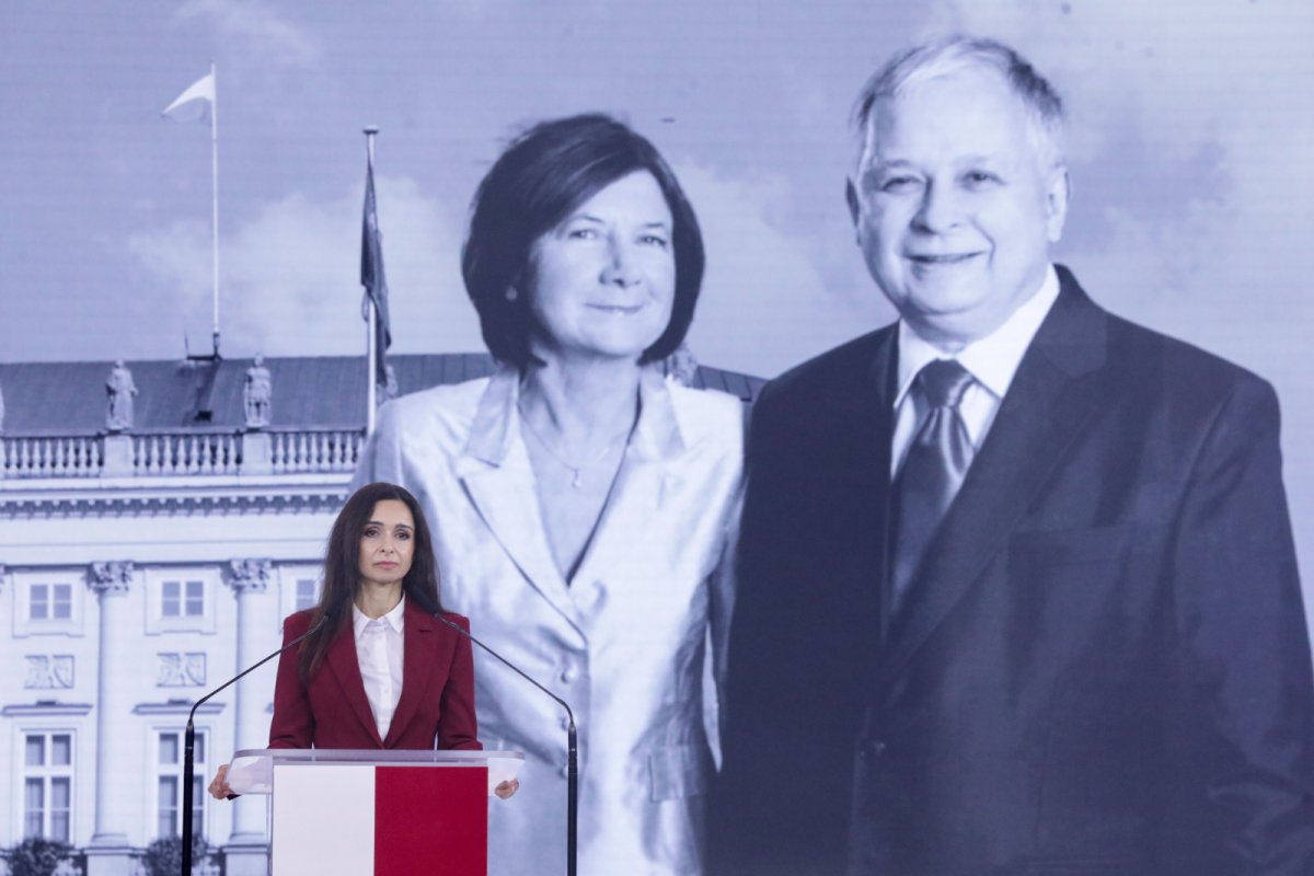 Marta Kaczyńska na konwencji Nawrockiego: wiem co to jest przemysł pogardy