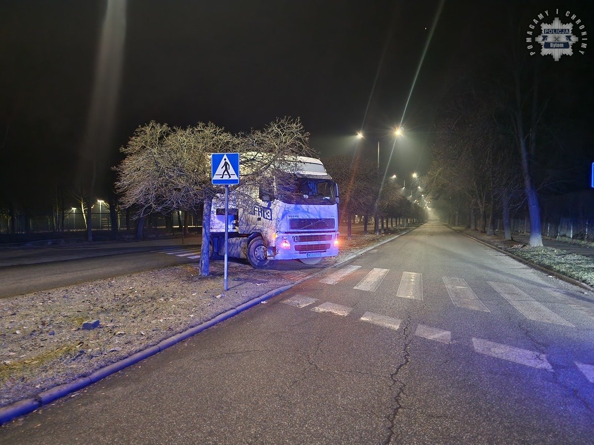 Kierowca tira po amfetaminie zablokował drogę 