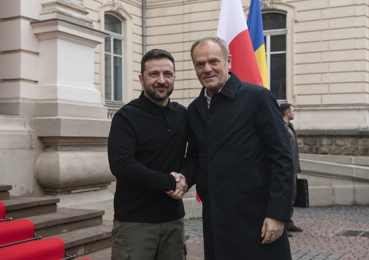 Premier Tusk w Lwowie: Polska kontynuuje pomoc wojskową dla Ukrainy