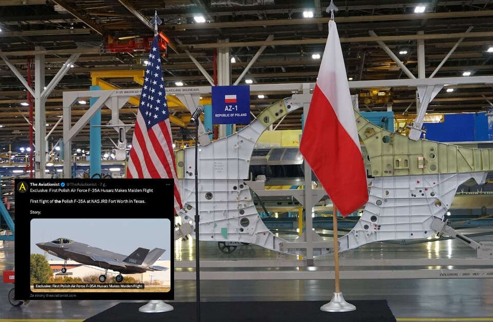 Pierwszy lot testowy wyprodukowanego dla Polski myśliwca F-35A Husarz!
