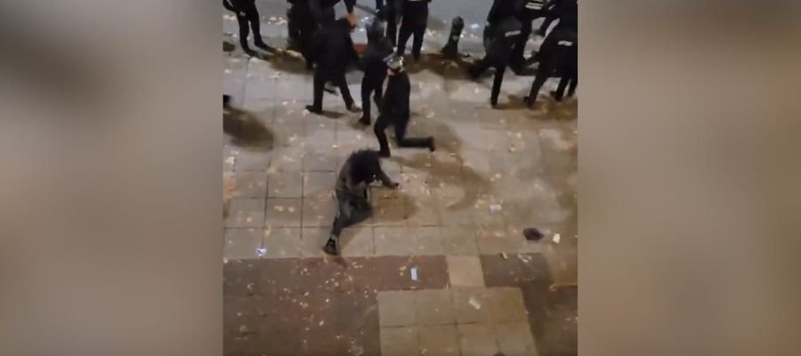 Brutalność policji na ulicach Tbilisi