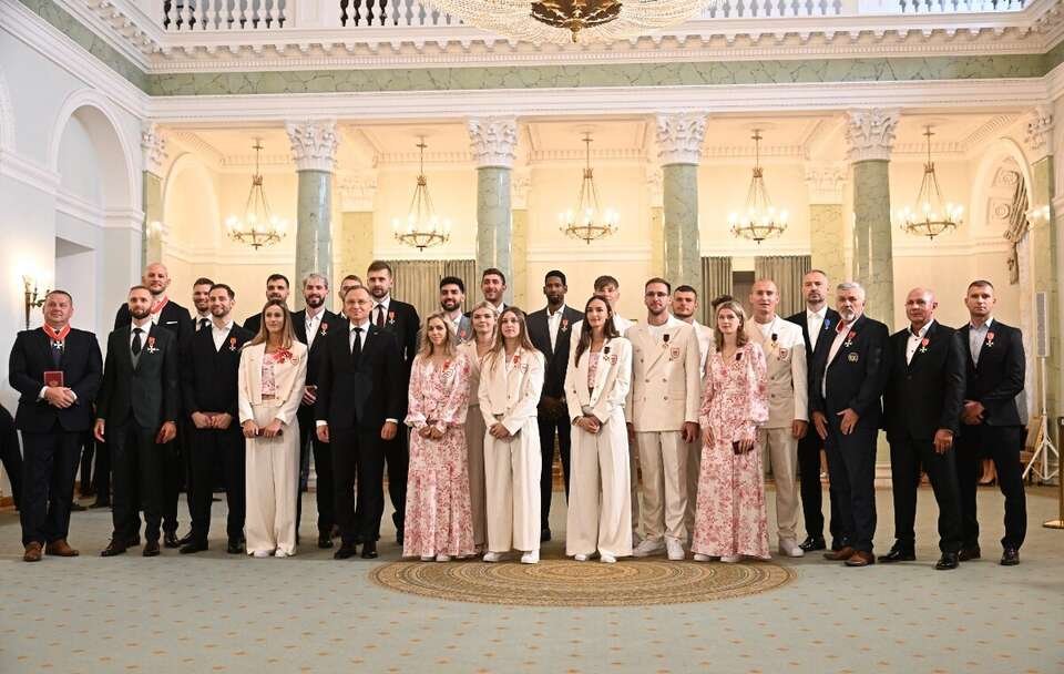 Prezydent Duda odznaczył polskich medalistów igrzysk w Paryżu
