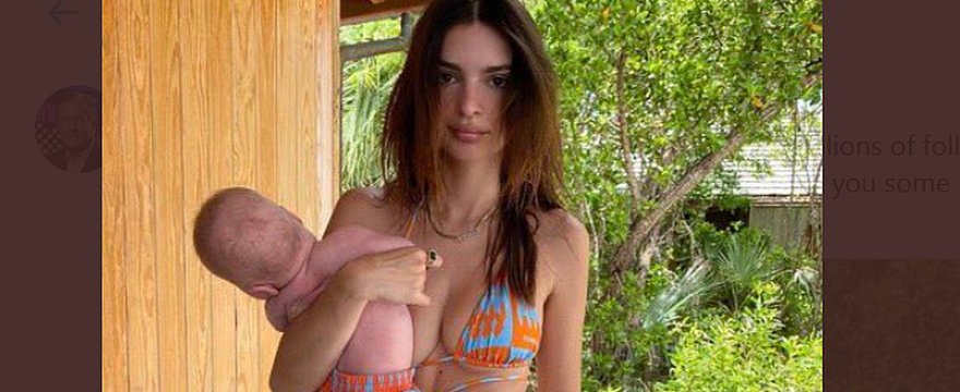 Burza wśród internautów: Emily Ratajkowski pokazała jak trzyma synka!
