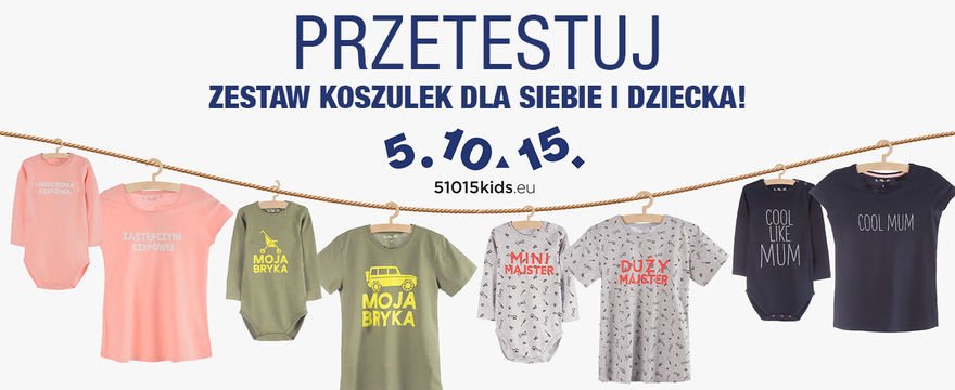 Uwaga: TESTOWANIE koszulek dla dużych i małych od 5.10.15.!
