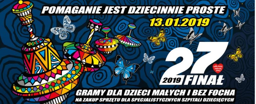 Wielka Orkiestra Świątecznej Pomocy znowu gra! 13 stycznia 2019