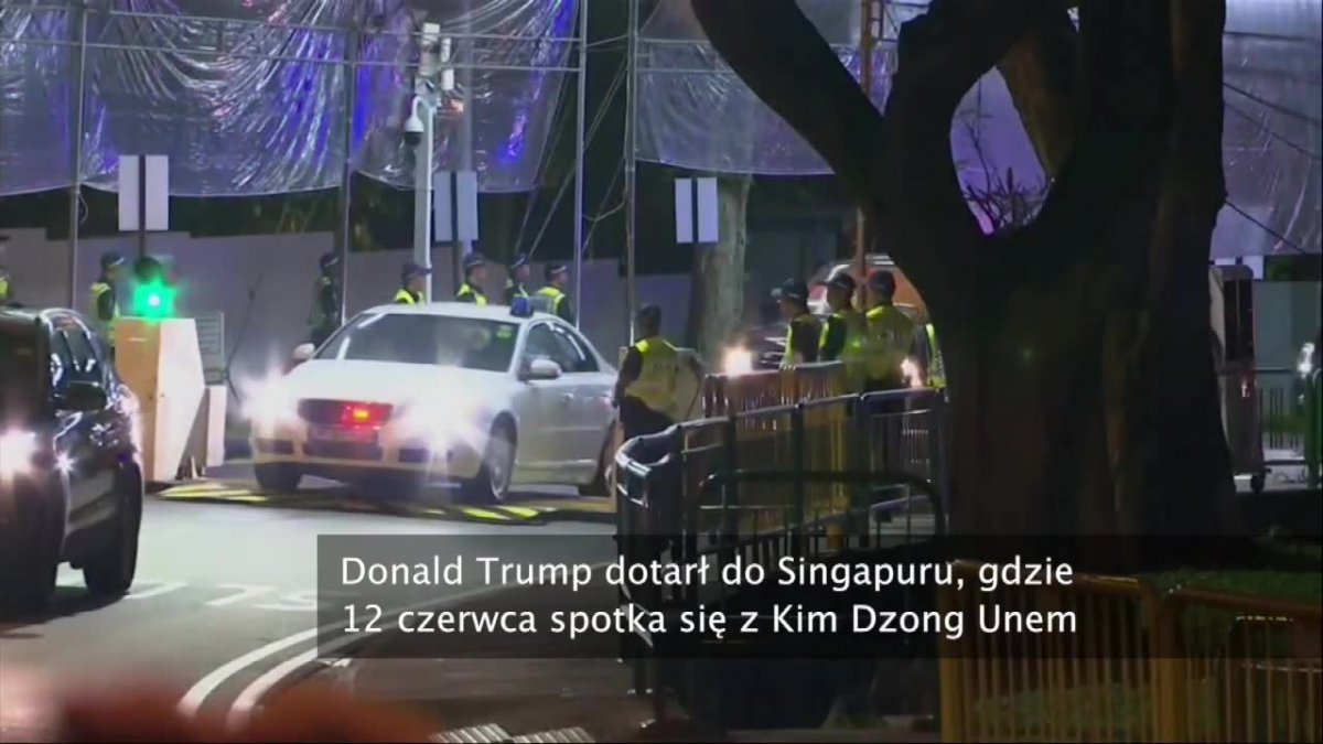 Donald Trump przybył do Singapuru na spotkanie z Kim Dzong Unem