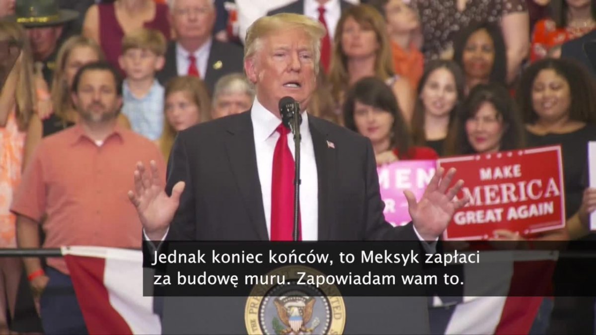 „Mamy najgorsze prawo na świecie”. D. Trump o polityce migracyjnej i budowie muru, „za który zapłaci Meksyk, i jeszcze mu się to się spodoba”