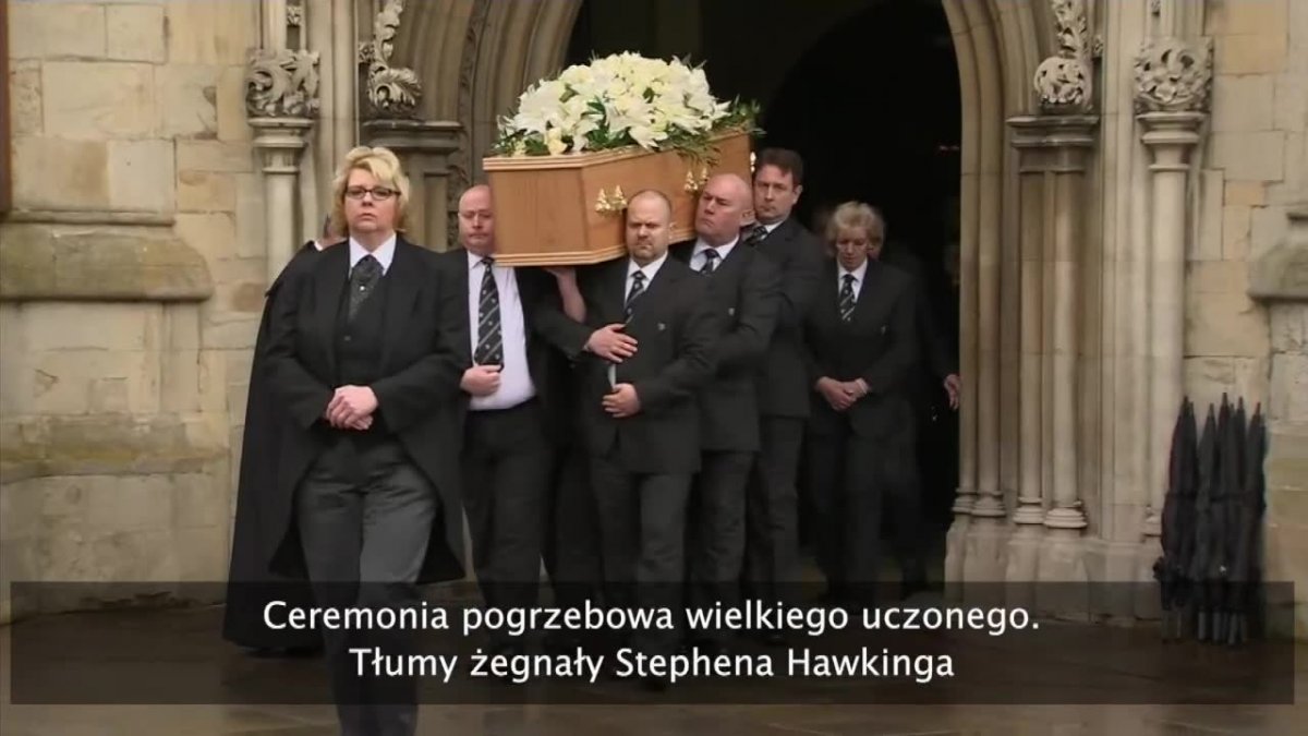 Ceremonia pogrzebowa wielkiego uczonego. Tłumy żegnały Stephena Hawkinga