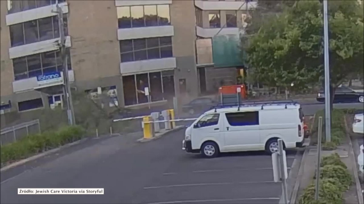 Kierowca z Melbourne miał wiele szczęścia. W ostatniej chwili uciekł przed spadającym drzewem