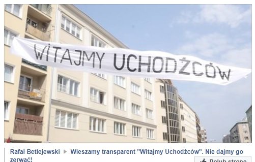 „Witamy uchodźców” narobiło szumu