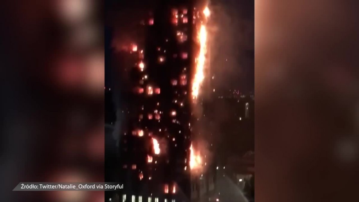 Płonie apartamentowiec w Londynie. W akcji 200 strażaków