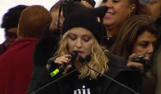 Madonna na Marszu Kobiet w Waszyngtonie