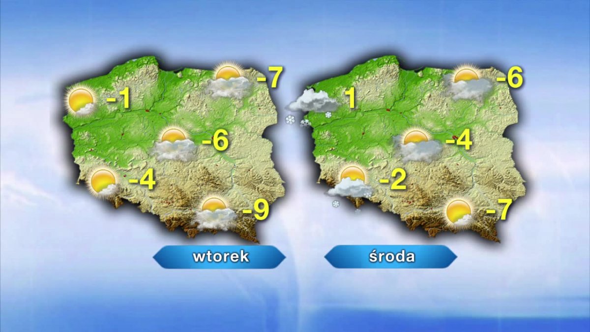 Poniedziałek pogodny. Na zachodzie dużo cieplej niż na wschodzie
