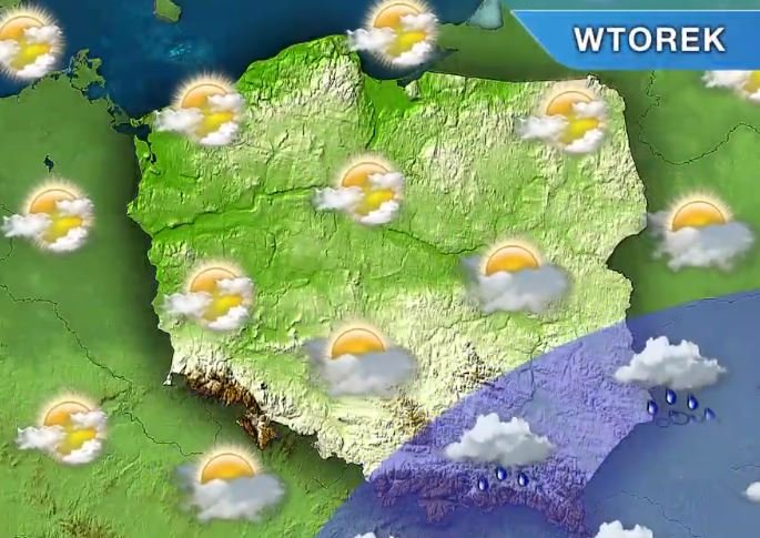 Wtorek zacznie się deszczowo, potem będzie przyjemnie