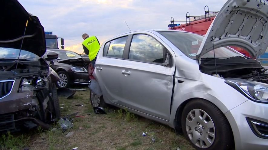 Karambol na węźle Łódź Północ. Autostrada A2 zablokowana na kilka godzin