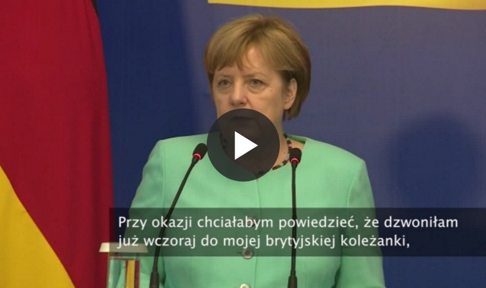 Merkel: Pogratulowałam mojej koleżance Theresie May, ale zmian w gabinecie nie skomentuję