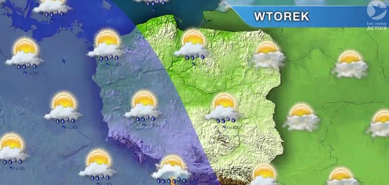 Prognoza na wtorek: Deszcz i burze prawie w całym kraju