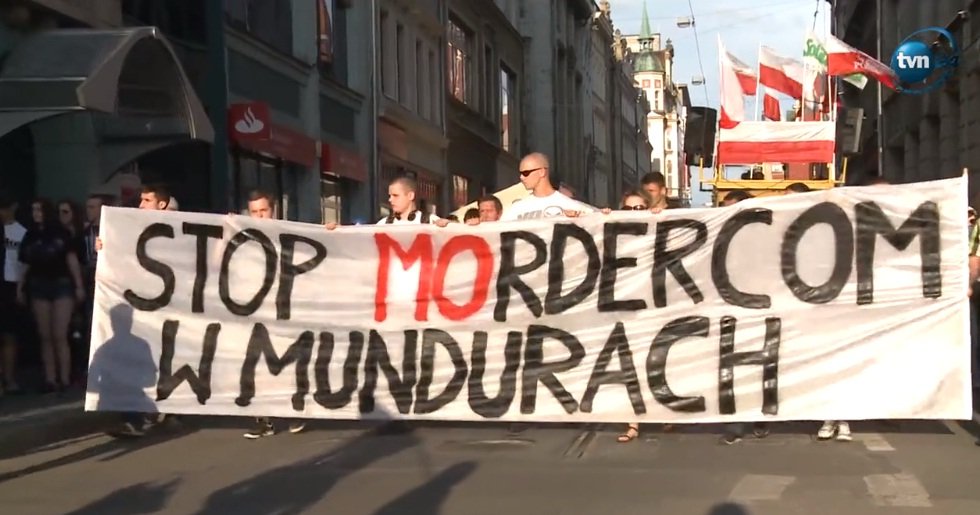 Protest przeciwko brutalności policji. Stop mordercom w mundurach