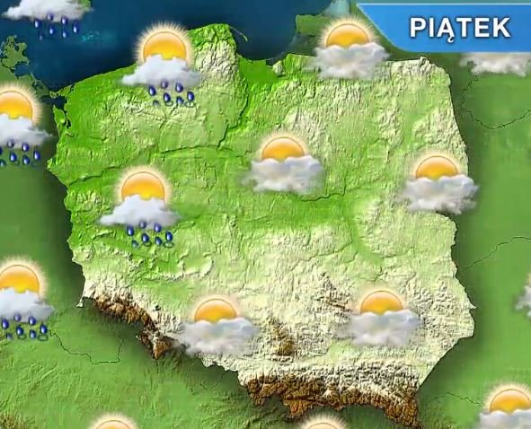 W piątek przelotny deszcz możliwy tylko na zachodzie i Pomorzu. Weekend słoneczny i ciepły
