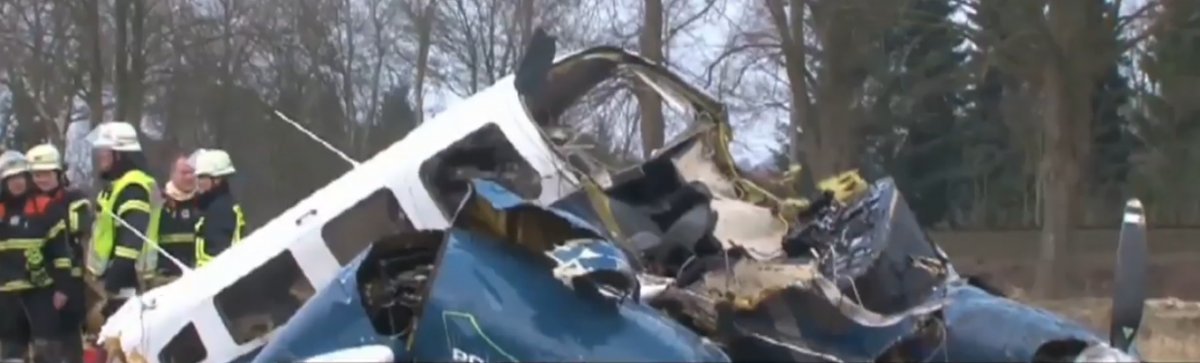 Uchodźca pomógł poszkodowanym w wypadku samolotu w Niemczech