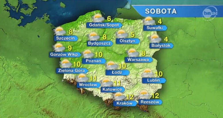 Dużo chmur i możliwy deszcz
