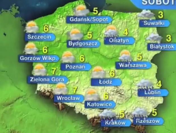 W sobotę pogodnie, trochę chmur. Potem ocieplenie do 10 stopni