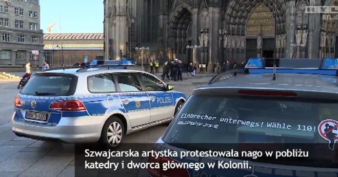 Nagi protest w Kolonii. 