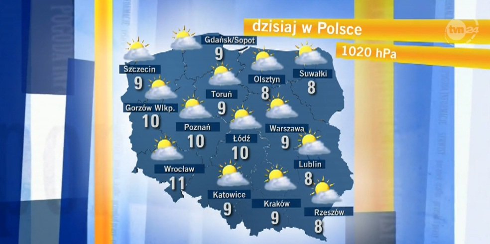 Poniedziałek będzie ciepły i z przejaśnieniami