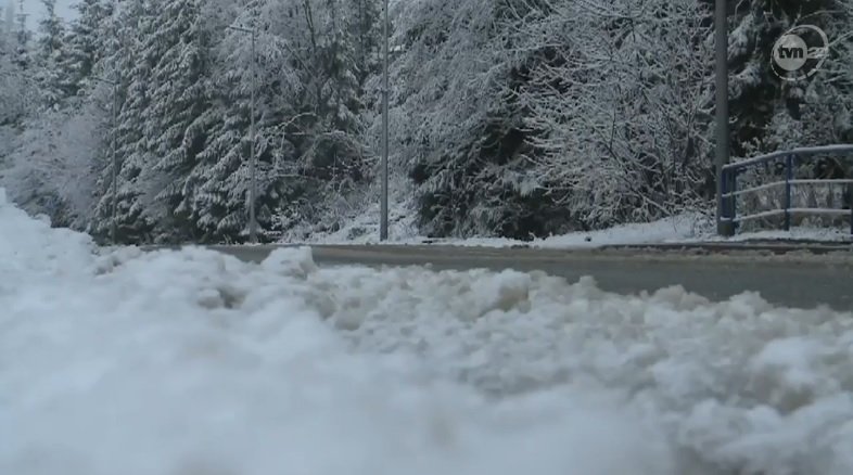 W Zakopanem spadł śnieg. 