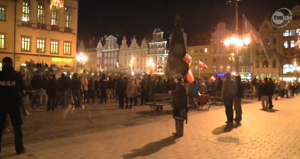 Burza po proteście przeciwko imigrantom