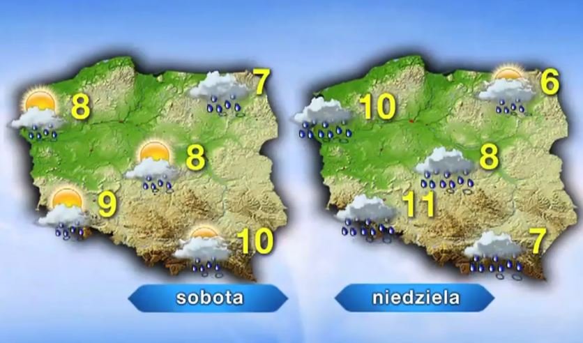 Weekend deszczowy w całym kraju