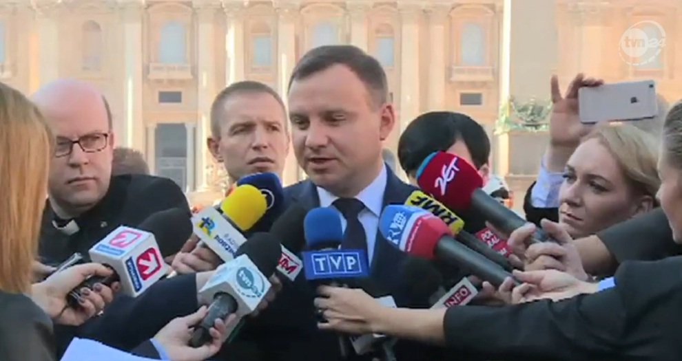 A. Duda: Pani premier nic ze mną nie uzgadniała. Rozumiem, że jedzie na szczyt