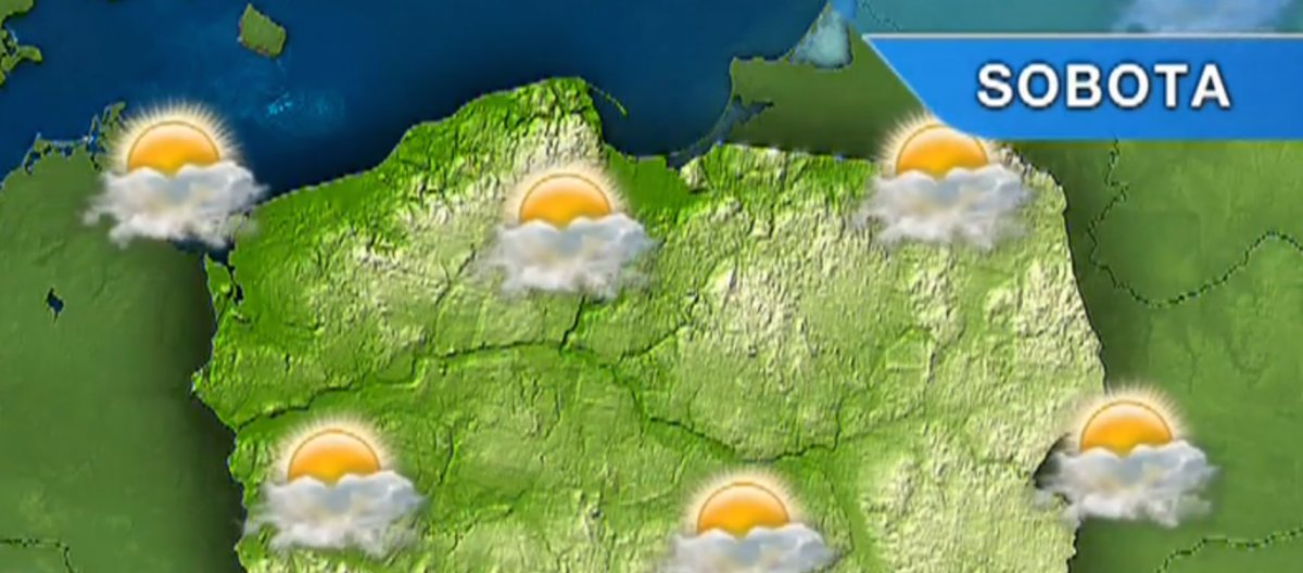 Sobota pochmurna z przejaśnieniami. Maksymalna temperatura do 16 stopni Celsjusza